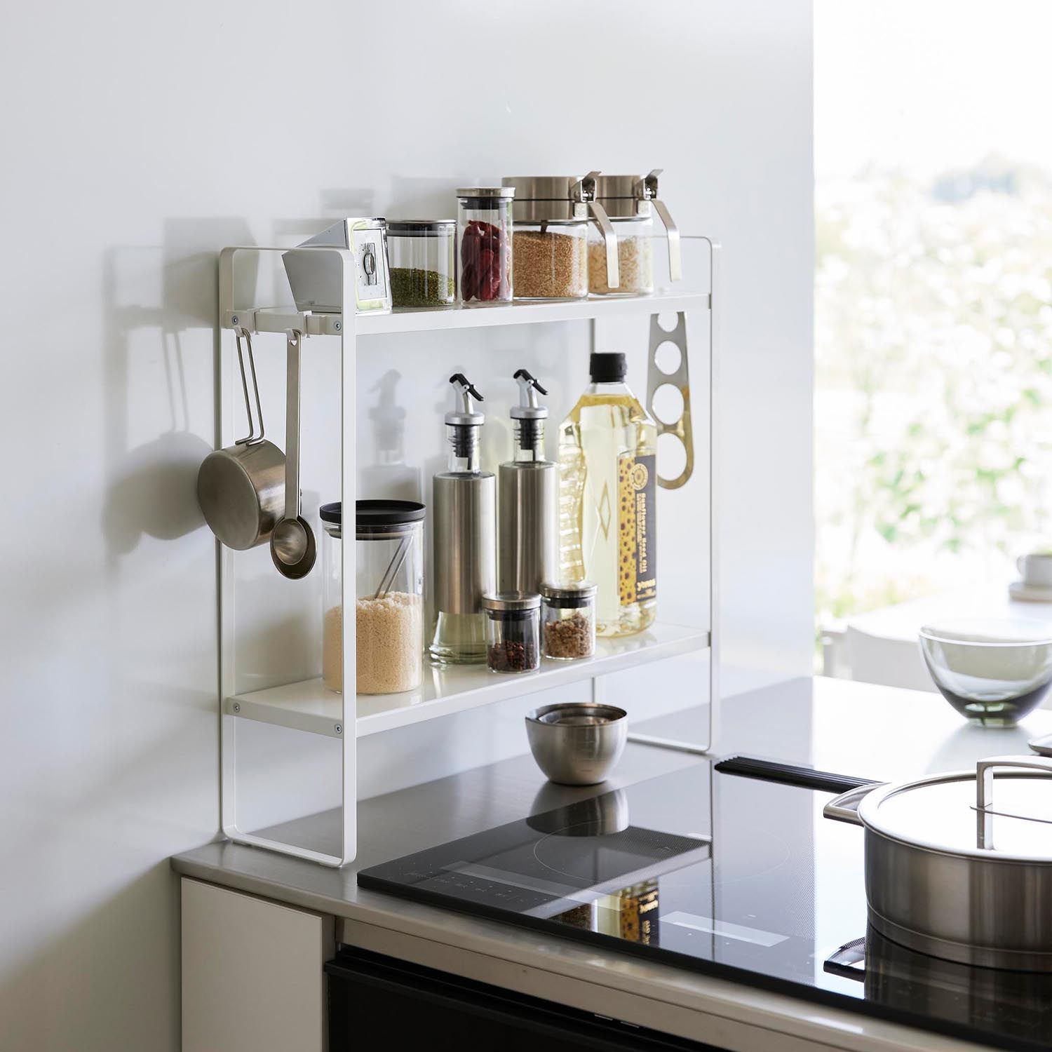 下が拭けるコンロ横ラック 2段 下が拭けるコンロ横ラック 2段