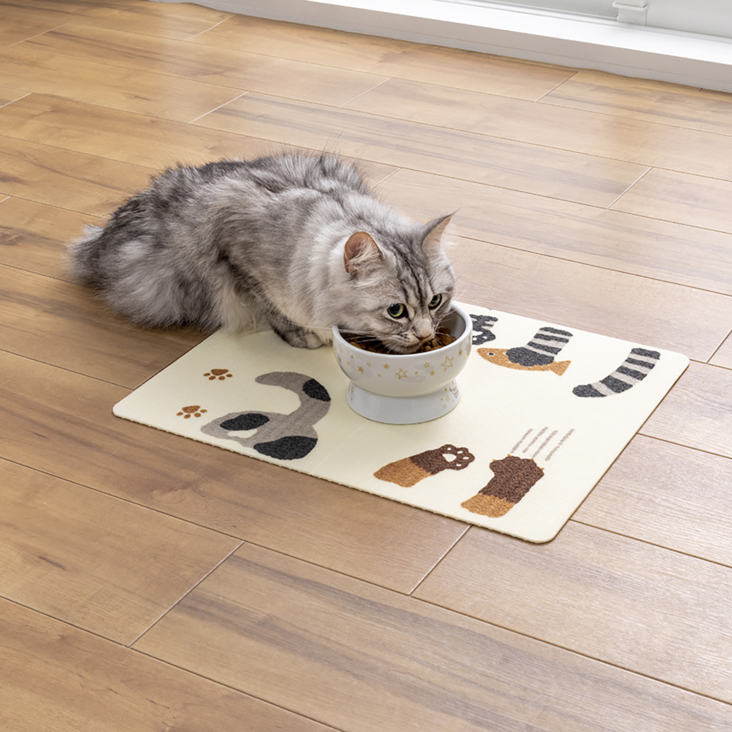 【ベルメゾン】おくだけ吸着ペット用ランチョンマット[日本製]