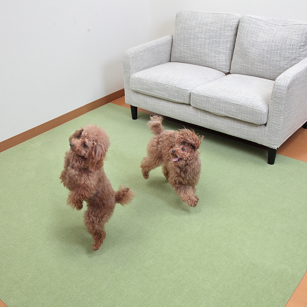 ペットが走り回ってもずれにくい