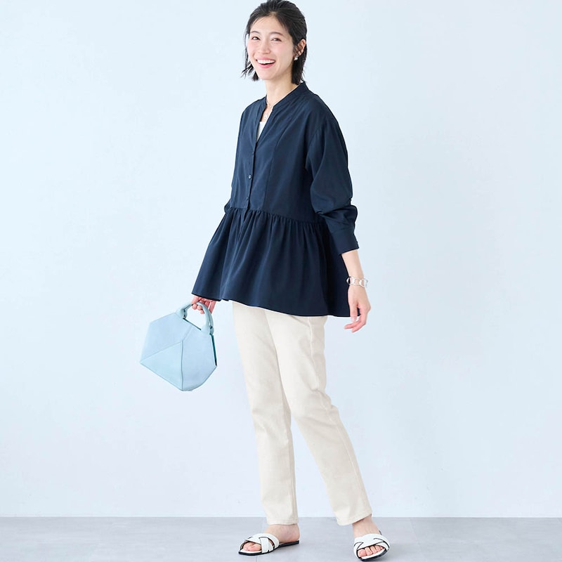 モデル身長168cm／64-91･股下68cm　※写真は撮影用のため、股下+7cmになります。