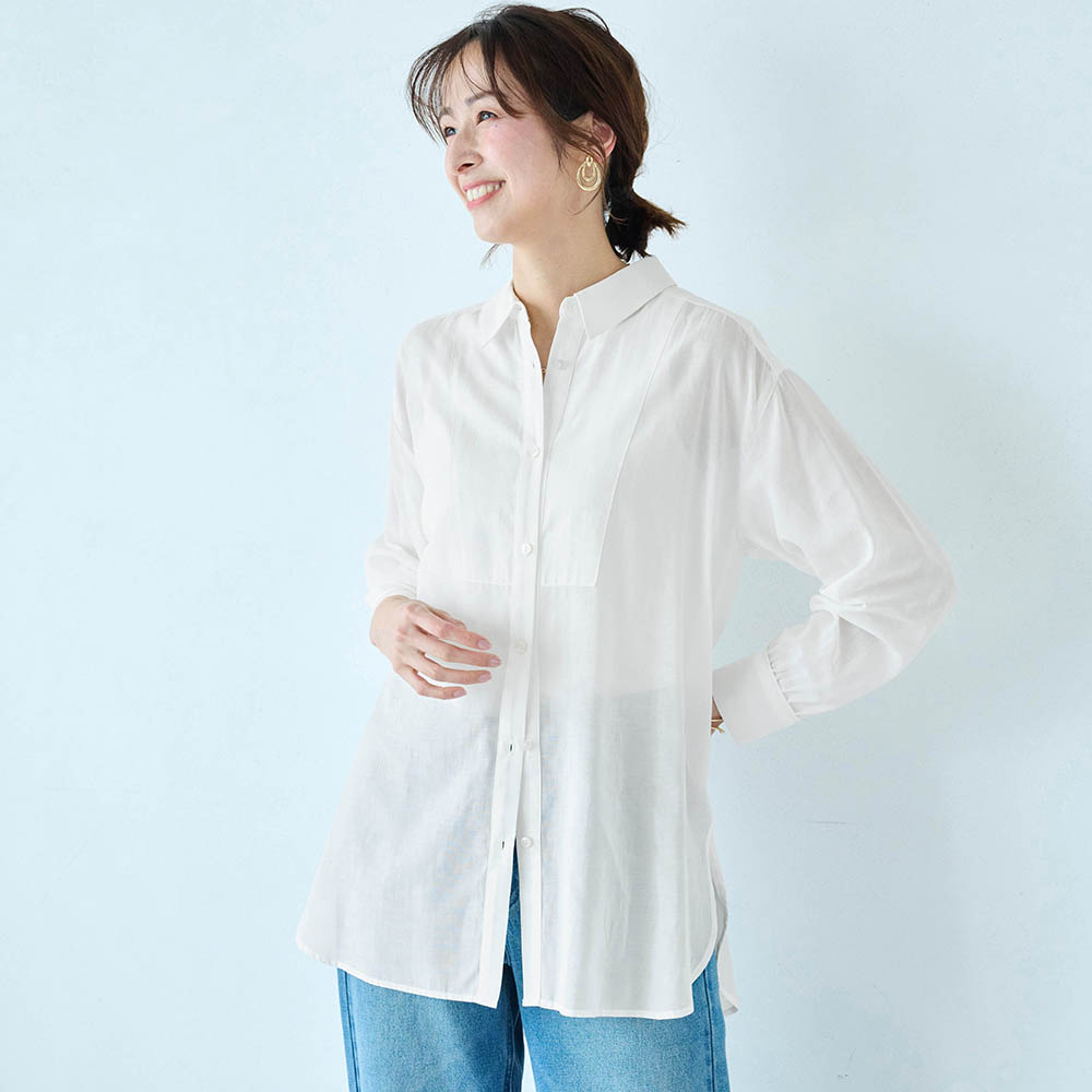 【スタイルノート/StyleNote】シアーシャツ