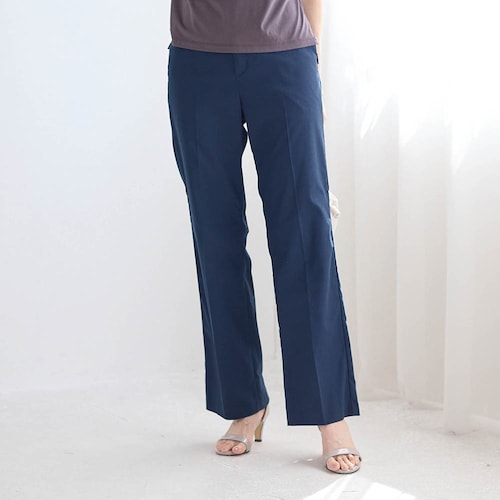 麻混ストレッチパンツ【センタープレスが続く】