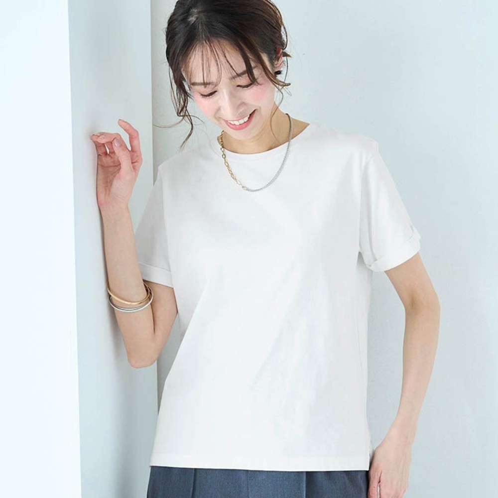 【スタイルノート/StyleNote】大人女性のために仕立てた理想の白Tシャツ[日本製]