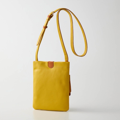 牛革マチなしショルダーバッグ