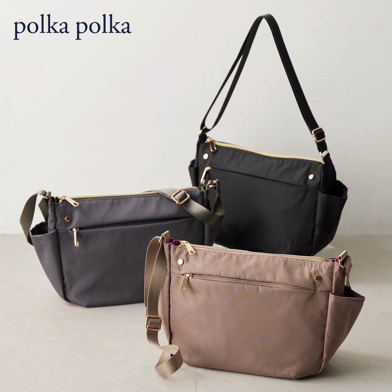 半月形ショルダーバッグ(ポルカポルカ/polkapolka)｜通販のベルメゾン