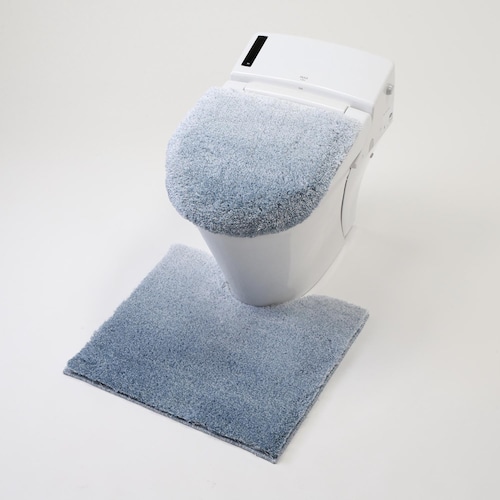 グラデーションが美しいソフトタッチのトイレマット・フタカバー