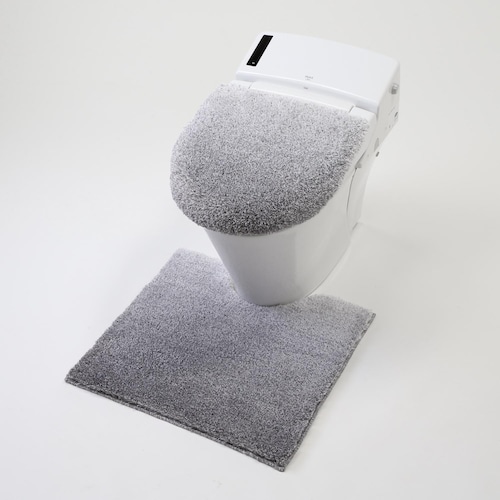グラデーションが美しいソフトタッチのトイレマット・フタカバー
