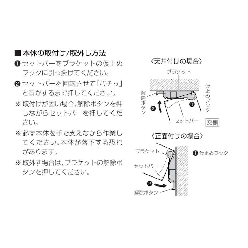 ブラケット取付方法