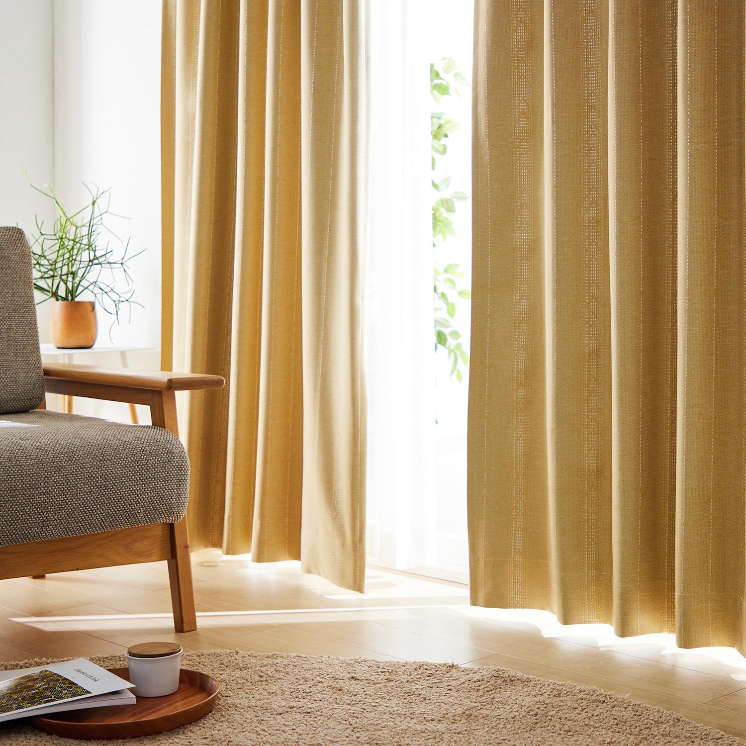 【ベルメゾン】【アウトレット】【99サイズ】 しっかり光を遮る遮光・防音カーテン