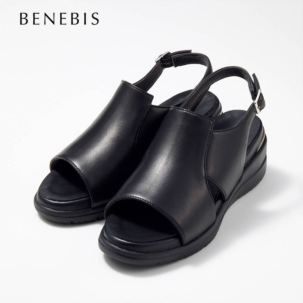 【ベネビス/BENEBIS】やわらかい履き心地の本革カバードサンダル【軽量】