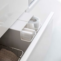 引き出しでぶつからないよう収納可能