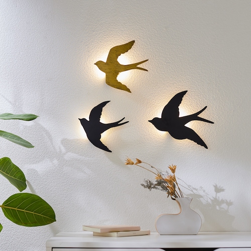 ツバメのLEDウォールライト 【お部屋のアクセントに】