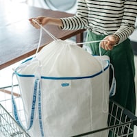 ワイドタイプ／洗濯物を隠すことができる巾着仕様