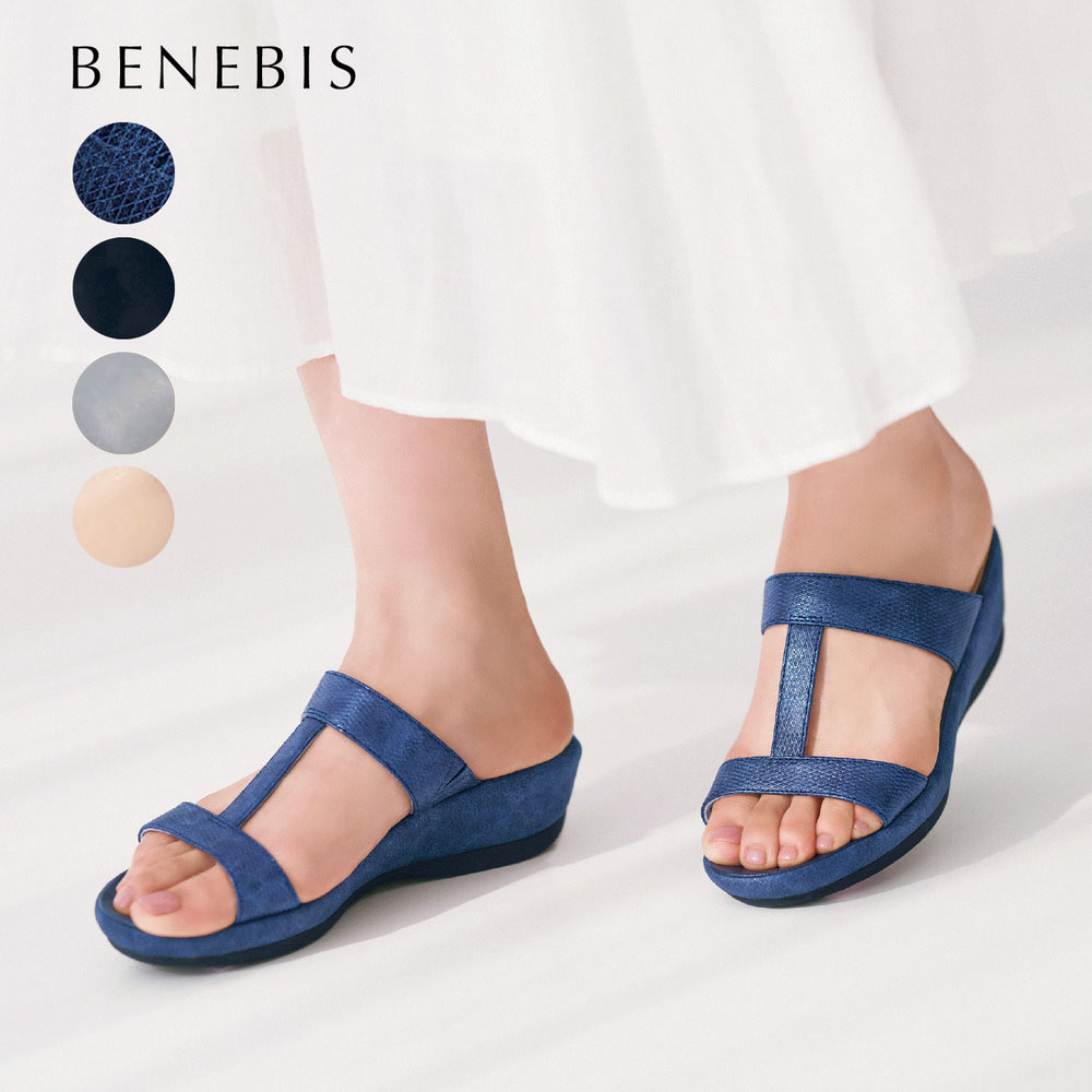 【ベネビス/BENEBIS】旅におすすめ Tストラップミュール 【ベネビス/BENEBIS】旅におすすめ Tストラップミュール