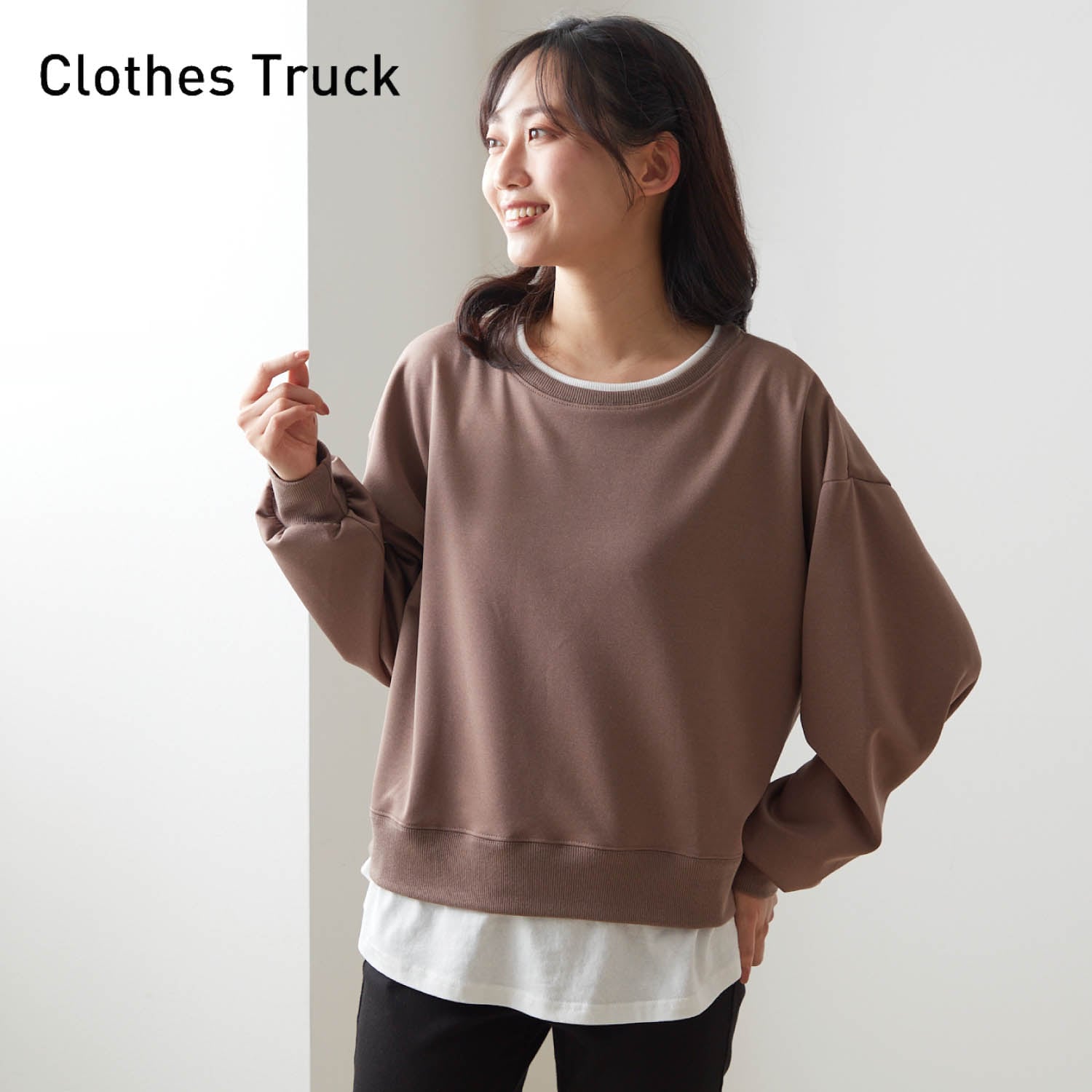 フェイクレイヤードカットソー(クローズトラック/CLOTHES TRUCK)｜通販