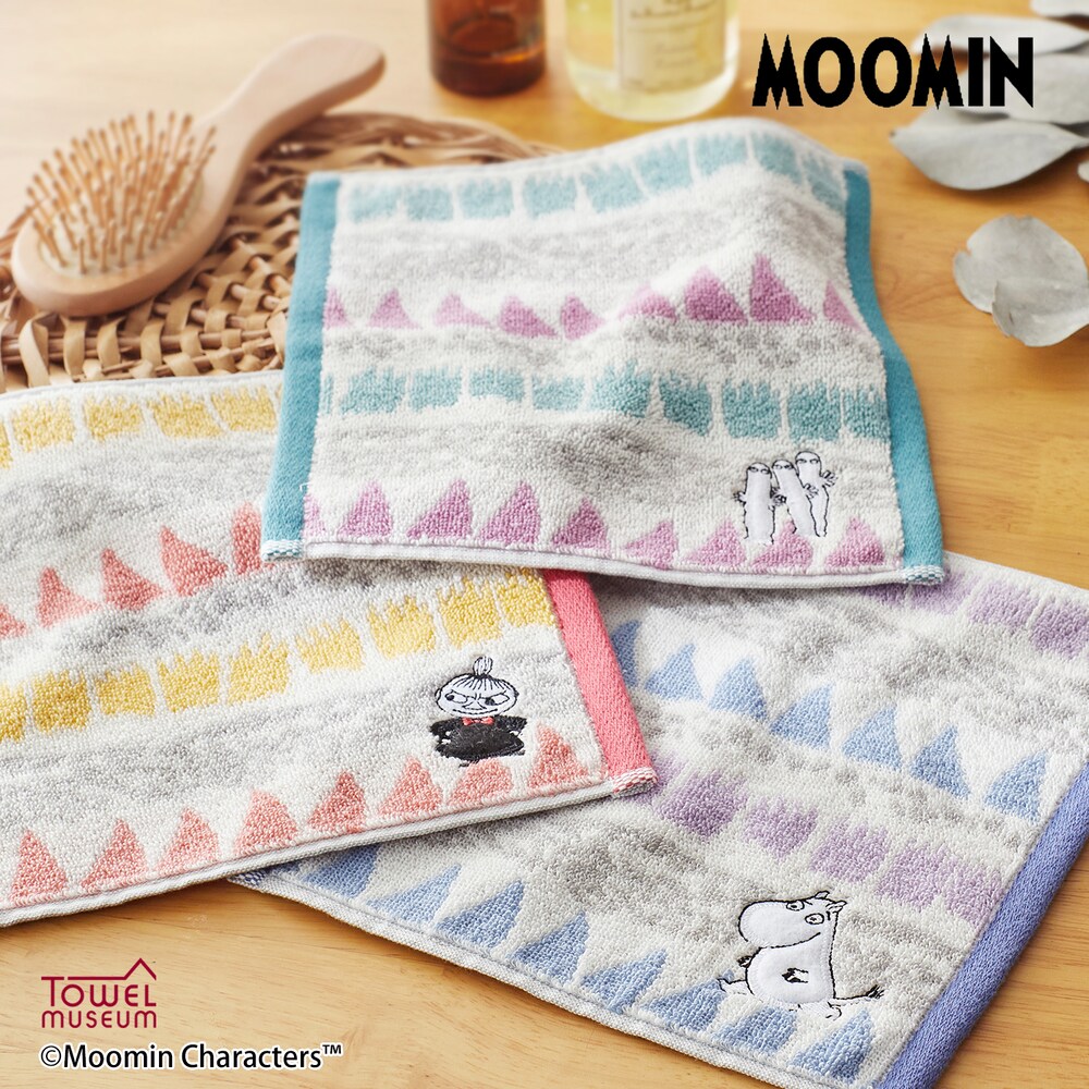 【ムーミン/MOOMIN】リサイクルコットンを使用したタオルハンカチ「ムーミン」