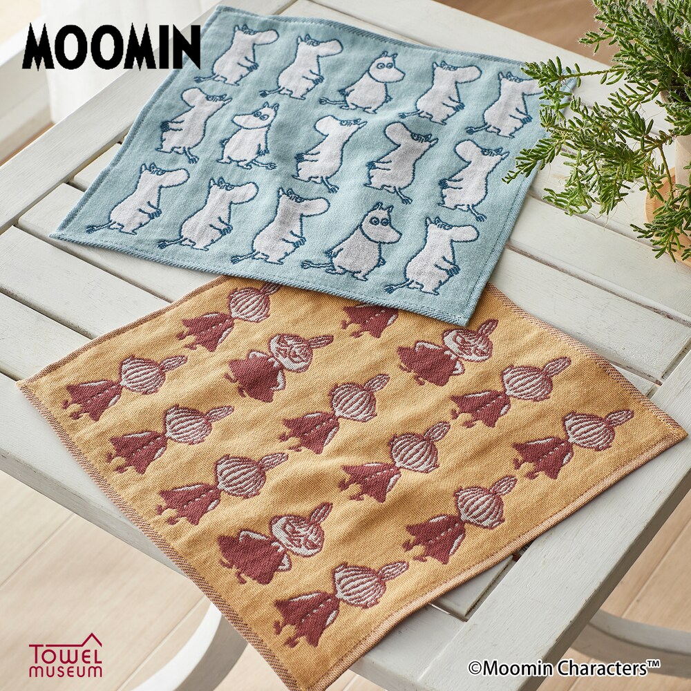 【ムーミン/MOOMIN】3重ガーゼタオルハンカチ「ムーミン」