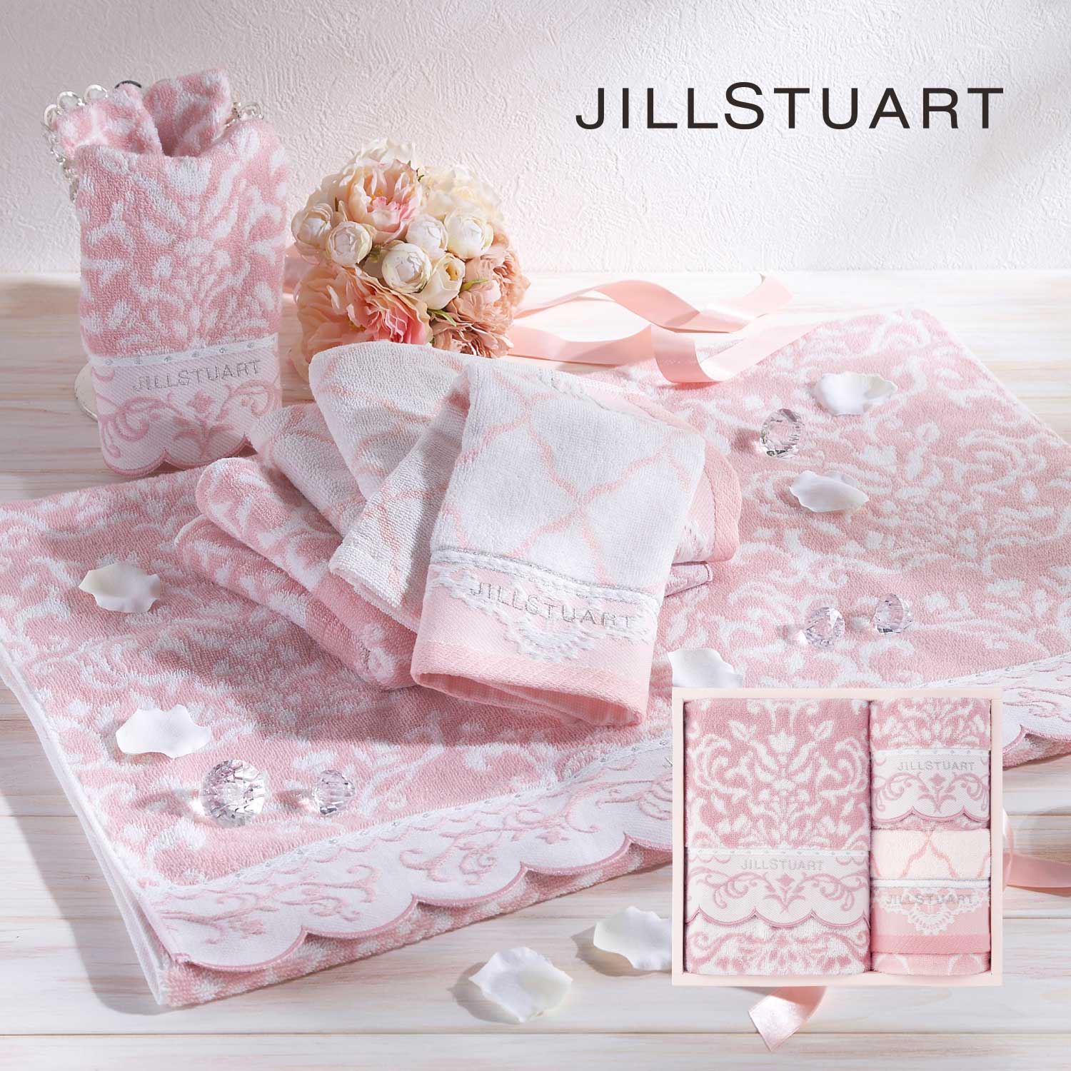 【ジルスチュアート/JILL STUART】バス・フェイス・ウォッシュタオル3枚セット