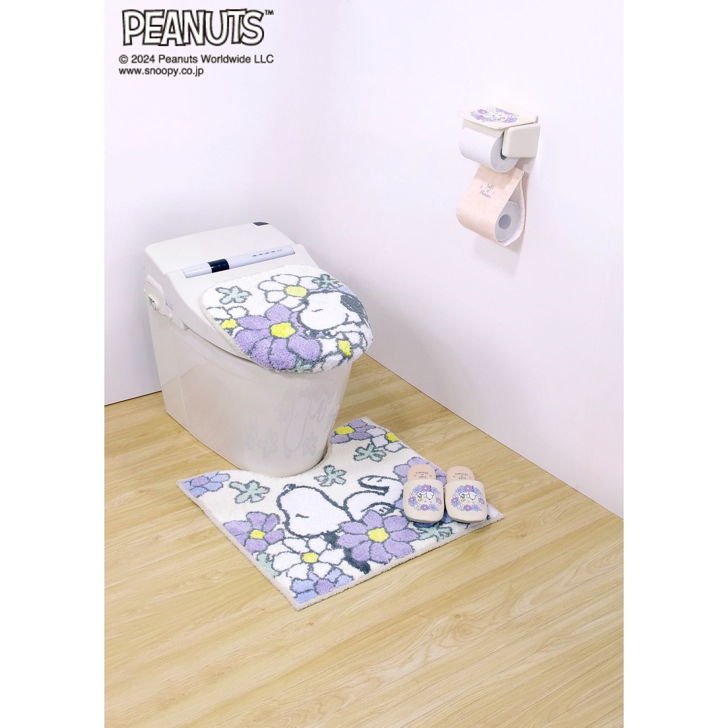 【ピーナッツ/PEANUTS】トイレットペーパーホルダーカバー・スリッパ「スヌーピー」 【ピーナッツ/PEANUTS】トイレットペーパーホルダーカバー・スリッパ「スヌーピー」