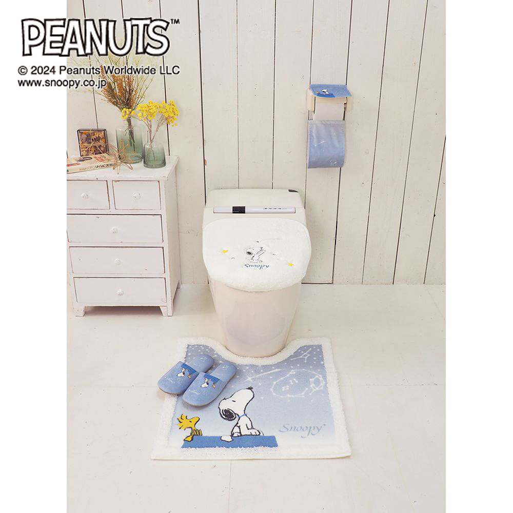 【ピーナッツ/PEANUTS】トイレマット・フタカバー/星空スヌーピー「スヌーピー」