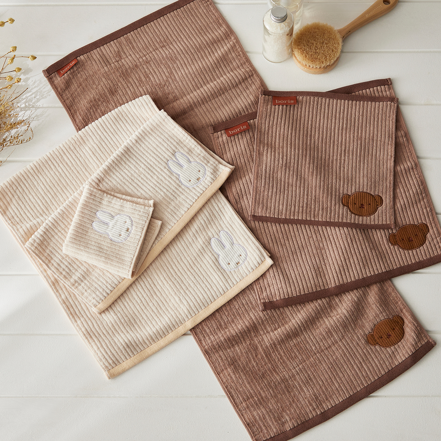 【ミッフィー/miffy】パイルジャガードタオル「ミッフィー」