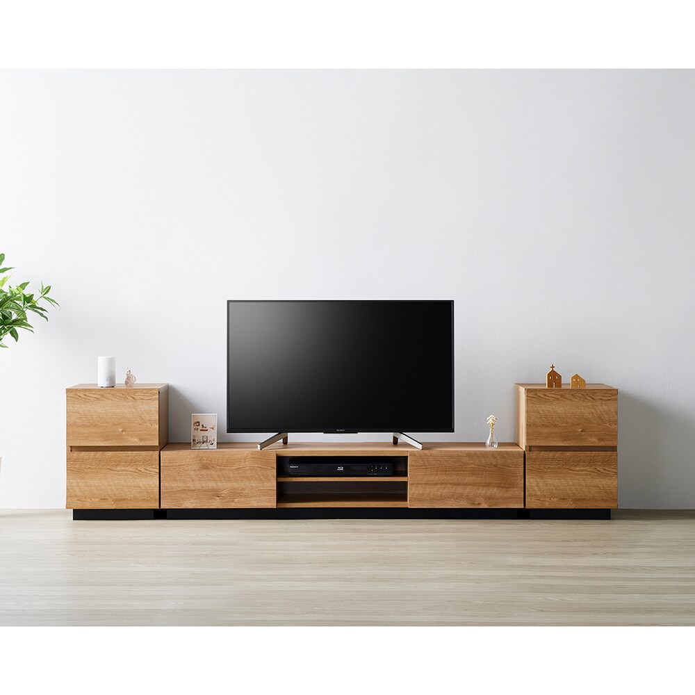 サイドキャビネット2台＋テレビ台／幅151.5cm
