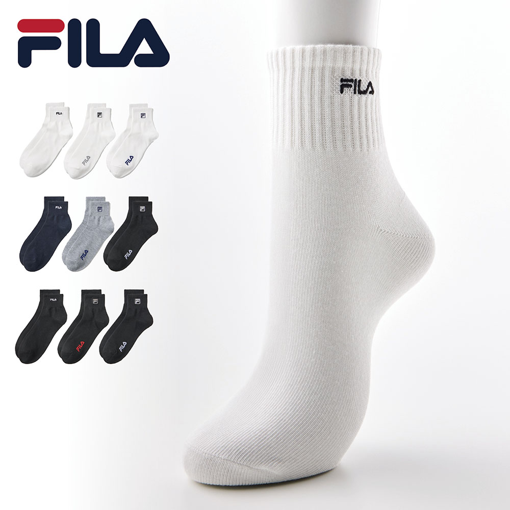 【フィラ/FILA】【メンズ】【3足組】クルー丈ソックス