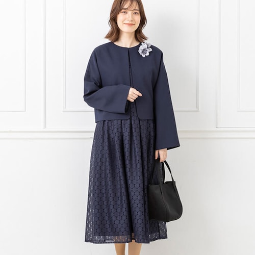 ジャケット＆レースワンピセット【入卒・式典】