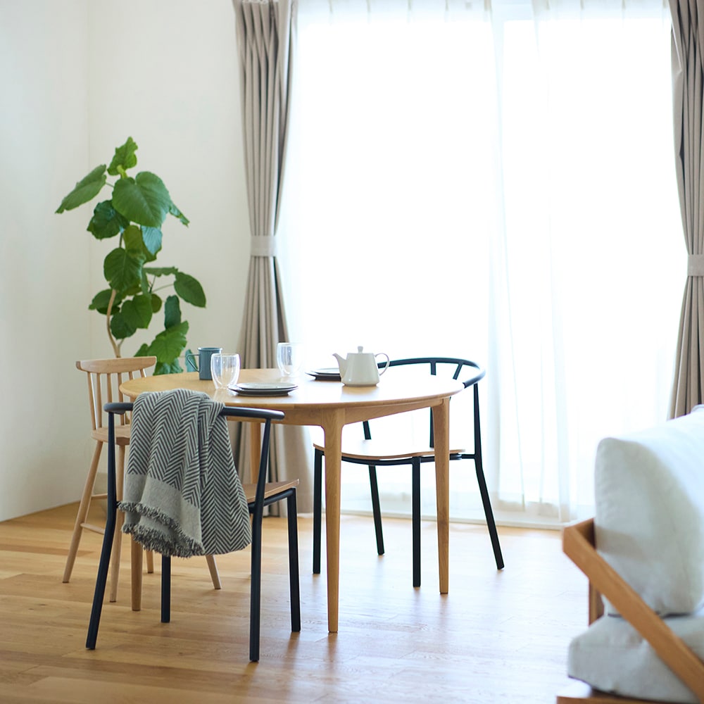 ベルメゾンデイズ 円形ダイニングテーブル 直径110cm 8/31まで!! 集える円形ダイニングテーブル（ダイニングテーブル/セット