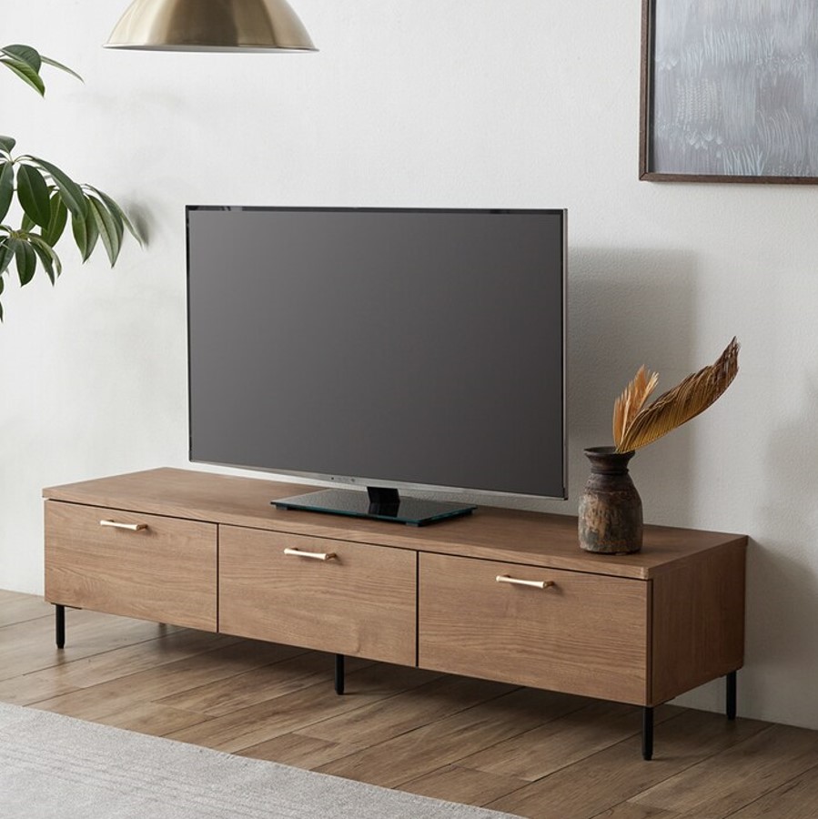 【ベルメゾン】真鍮調取っ手のテレビ台