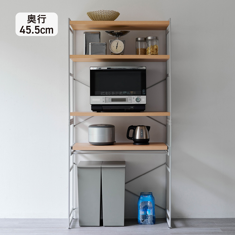 【BELLE MAISON DAYS】すっきりみえるにこだわったレンジラック 【リニューアル】