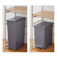 スライド棚はゴミ箱の高さに合わせて、約65cm～85cmの間5cmピッチで高さ調整可能。