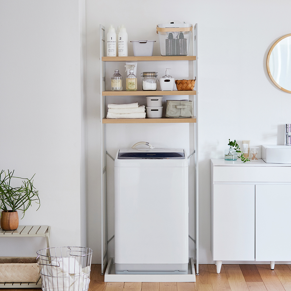 【BELLE MAISON DAYS】すっきりみえるにこだわったランドリーラック 【リニューアル】