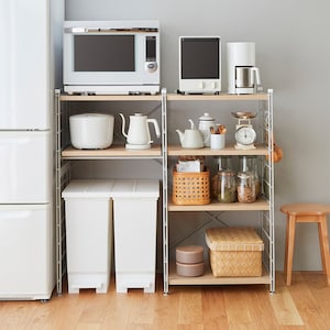 60cm　※右側の追加セット/ロー、追加棚板は別ページにて販売(検索番号：1258583)
