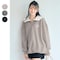バイカラーハーフジップフーディミニワンピース 【子供服 長袖】