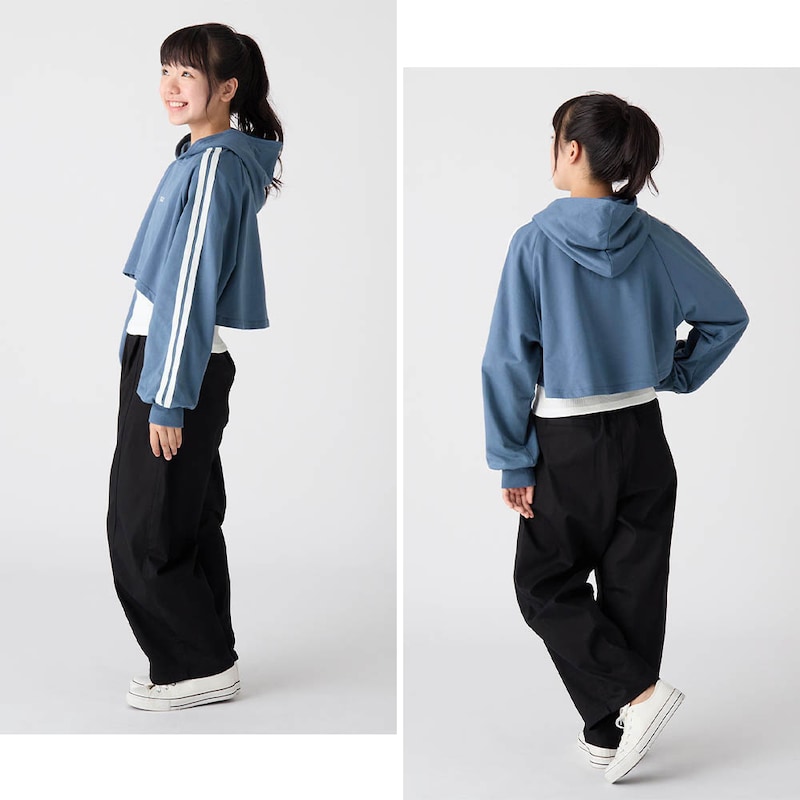 ヴィンテージブルー／モデル身長151.5cm・JｰS（150～160）サイズ着用