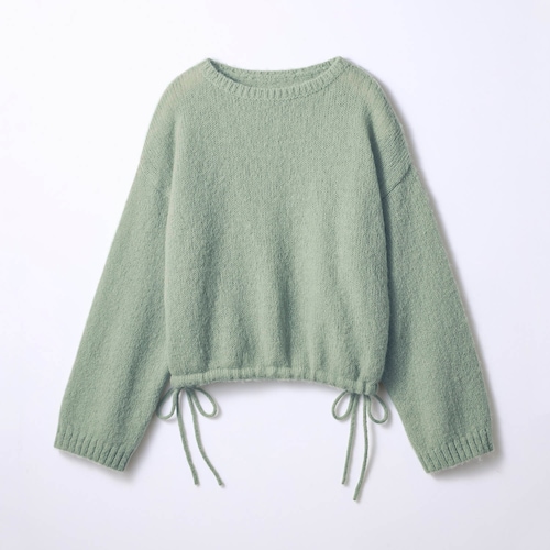 モヘヤ風ドロスト２WAY甘編みふわふわニットプルオーバー 【子供服】