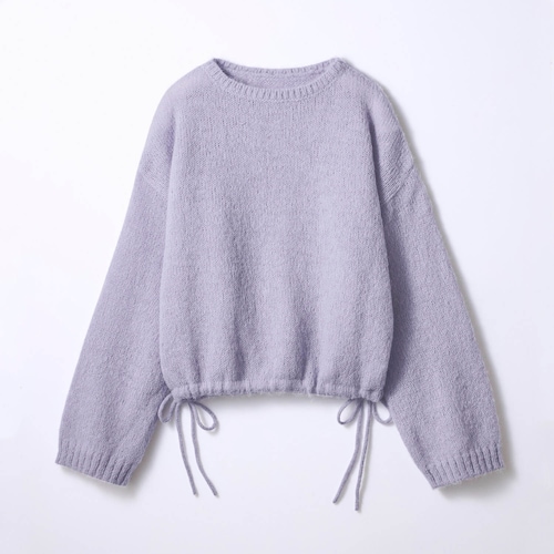 モヘヤ風ドロスト２WAY甘編みふわふわニットプルオーバー 【子供服】