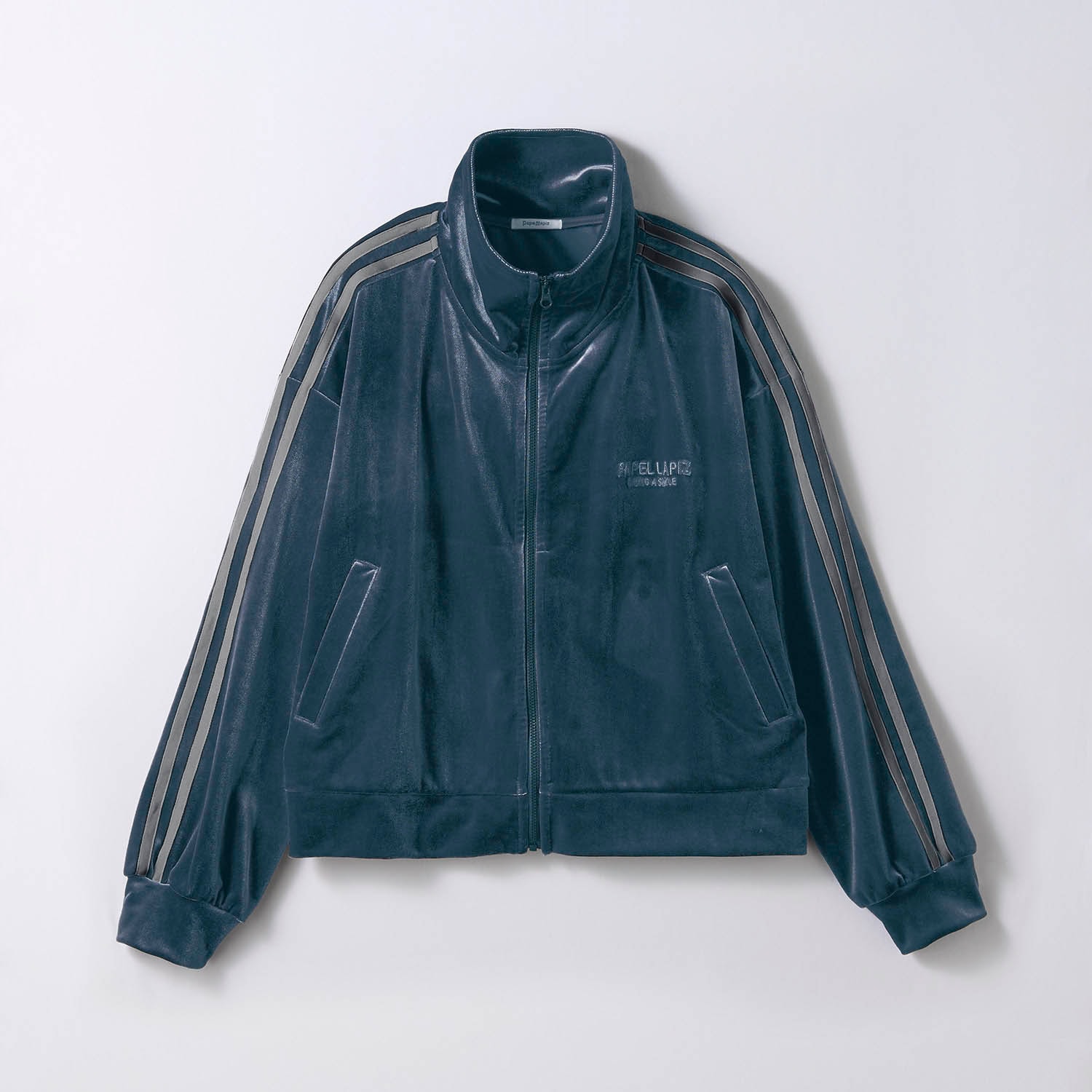 【パペル ラピス/Papel lapiz】サイドラインベロアトラックジャケット 【子供服】