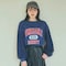 チュールドッキングかすれ調プリントフットボール長袖タフＴシャツ 【子供服】