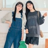 【パペル ラピス/Papel lapiz】カレッジ刺繍裏起毛スウェットオーバーサイズプルオーバー 【子供服 長袖】