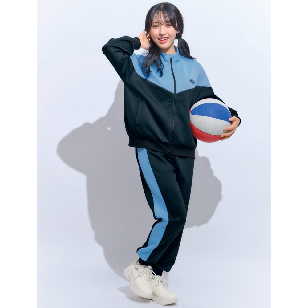 配色デザインガールズジャージ上下セット 【子供服】(パペル ラピス