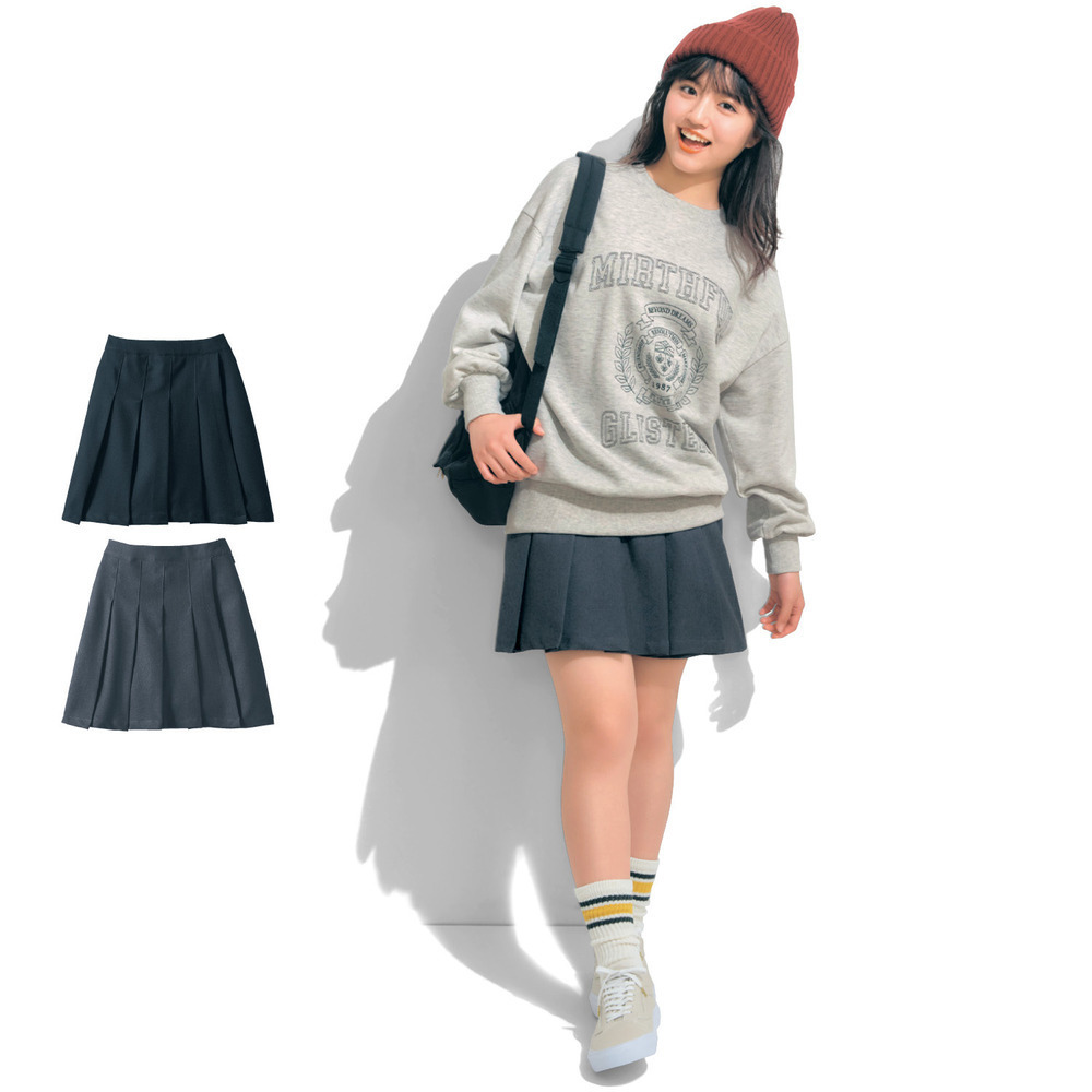 【パペル ラピス/Papel lapiz】プリーツキュロット(ウエスト調節可) 【子供ズボン】