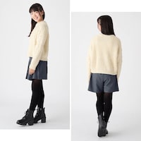 チャコールグレー／モデル身長151.5cm・J-XS（145～155）サイズ着用