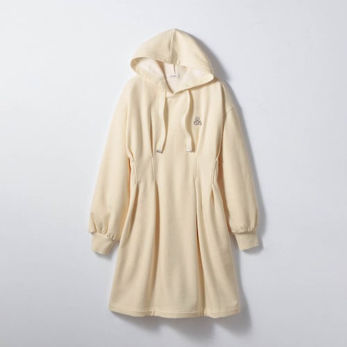 ふわほか裏シャギータックパーカミニワンピース 【子供服】