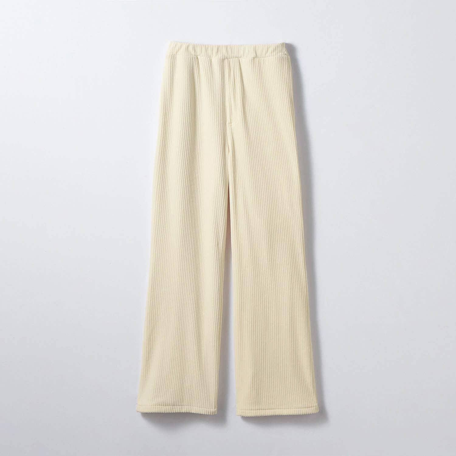 【パペル ラピス/Papel lapiz】裏起毛ニットコーデュロイゆるフレアパンツ(ウエスト調節可) 【子供ズボン】