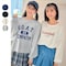 選べるプリント綿素材ショート丈長袖Ｔシャツ 【子供服】