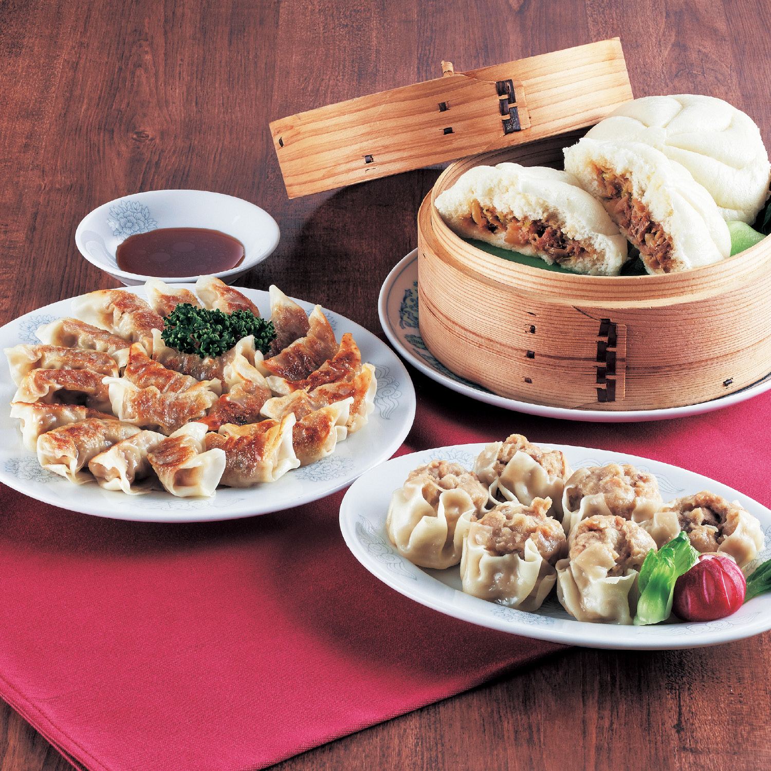 【ベルメゾン】長崎名物 大粒焼売・一口餃子・豚まんセット 【ベルメゾン】長崎名物 大粒焼売・一口餃子・豚まんセット