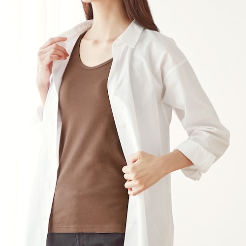 綿やわらかタンクトップ