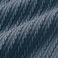 ケーブル編みがぬくもり感あるリブ素材